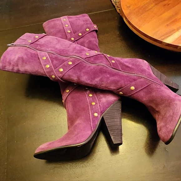 Carlos Santana purple boots Size 7 - Picture 1 of 8